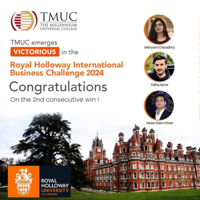 TMUC secures First position in Royal Holloway International Business Challenge